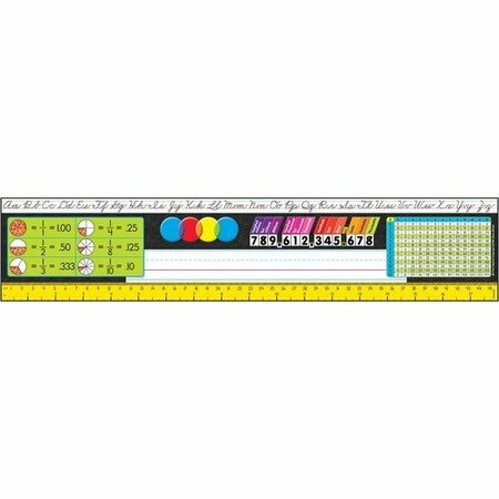 TREND ENTERPRISES Name Plate, f/Kids, Math/Language Arts, 18inx3-3/4in, Multi TEPT69403